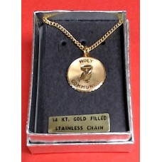 First Communion Medal 14 kt Gold Filled